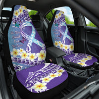 No Story Should End Too Soon Suicide Awareness Car Seat Cover Purple And Teal Polynesian Ribbon LT14 One Size Purple - Polynesian Pride