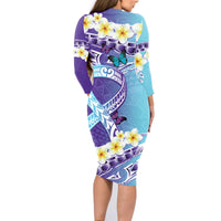 No Story Should End Too Soon Suicide Awareness Family Matching Long Sleeve Bodycon Dress and Hawaiian Shirt Purple And Teal Polynesian Ribbon LT14 - Polynesian Pride