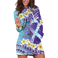 No Story Should End Too Soon Suicide Awareness Hoodie Dress Purple And Teal Polynesian Ribbon LT14 Purple - Polynesian Pride