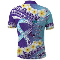 No Story Should End Too Soon Suicide Awareness Polo Shirt Purple And Teal Polynesian Ribbon LT14 - Polynesian Pride
