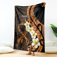 Liver Cancer Awareness Month Blanket Awareness Is Key Orange Polynesian Ribbon