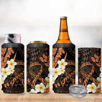 Liver Cancer Awareness Month 4 in 1 Can Cooler Tumbler Awareness Is Key Orange Polynesian Ribbon LT14 - Polynesian Pride