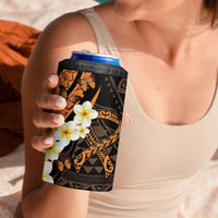 Liver Cancer Awareness Month 4 in 1 Can Cooler Tumbler Awareness Is Key Orange Polynesian Ribbon LT14 - Polynesian Pride