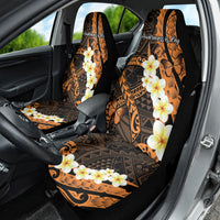 Liver Cancer Awareness Month Car Seat Cover Awareness Is Key Orange Polynesian Ribbon LT14 - Polynesian Pride