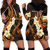 Liver Cancer Awareness Month Hoodie Dress Awareness Is Key Orange Polynesian Ribbon LT14 - Polynesian Pride