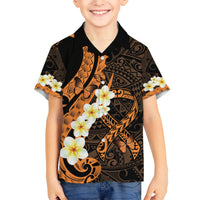 Liver Cancer Awareness Month Kid Hawaiian Shirt Awareness Is Key Orange Polynesian Ribbon LT14 Kid Orange - Polynesian Pride