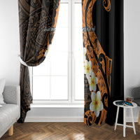 Liver Cancer Awareness Month Window Curtain Awareness Is Key Orange Polynesian Ribbon LT14 - Polynesian Pride