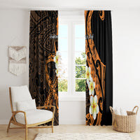 Liver Cancer Awareness Month Window Curtain Awareness Is Key Orange Polynesian Ribbon LT14 - Polynesian Pride
