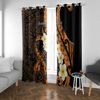 Liver Cancer Awareness Month Window Curtain Awareness Is Key Orange Polynesian Ribbon LT14 With Grommets Orange - Polynesian Pride