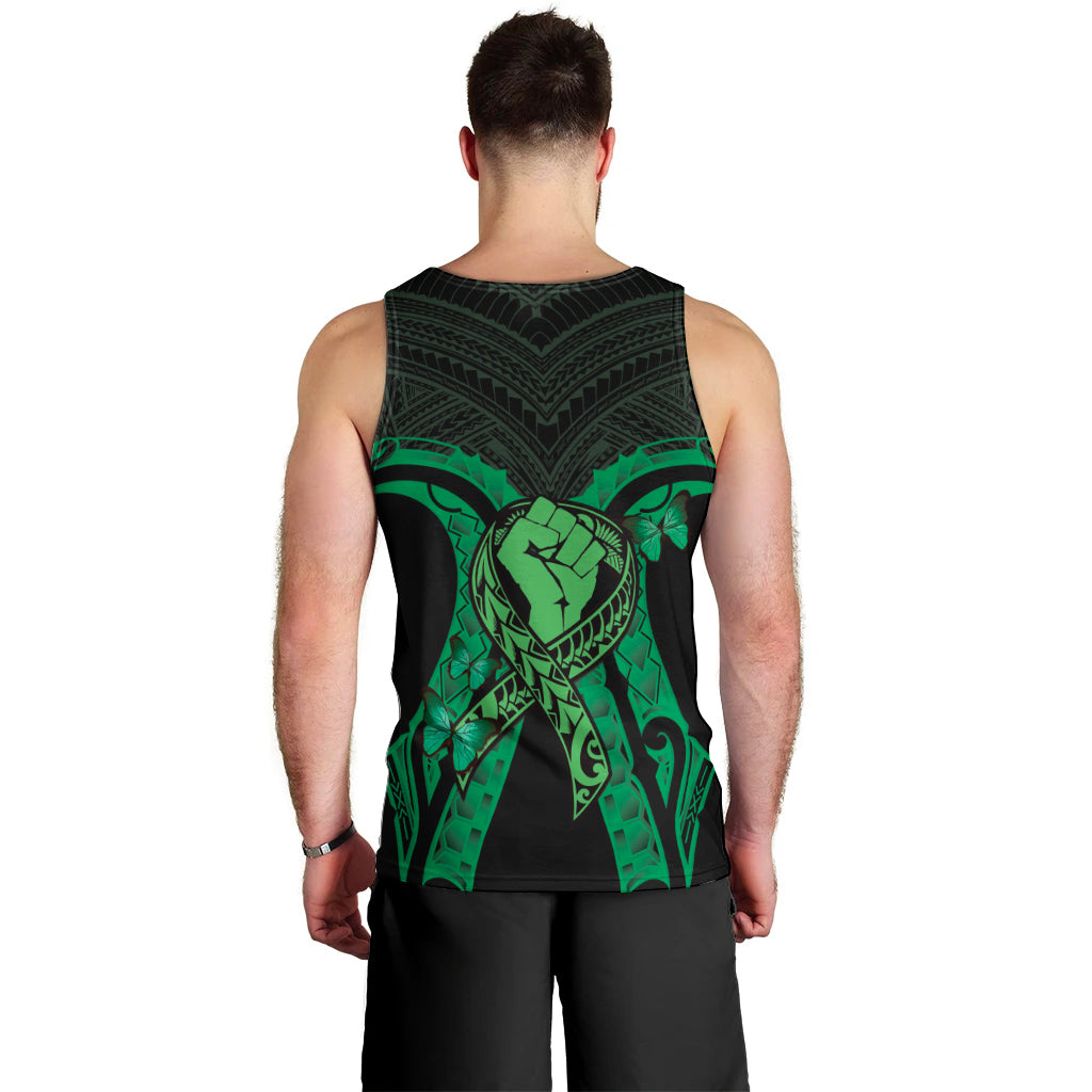 ADHD Awareness Month You Matter Men Tank Top Green Polynesian Ribbon