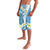 Blue Hawaii Shark Tattoo Lavalava Frangipani With Polynesian Pastel Version