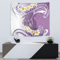 Purple Hawaii Shark Tattoo Tapestry Frangipani With Polynesian Pastel Version LT14 - Polynesian Pride