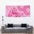 Pink Bula Fiji Tapestry Fijian Dance Fan Tapa Cloth Pattern