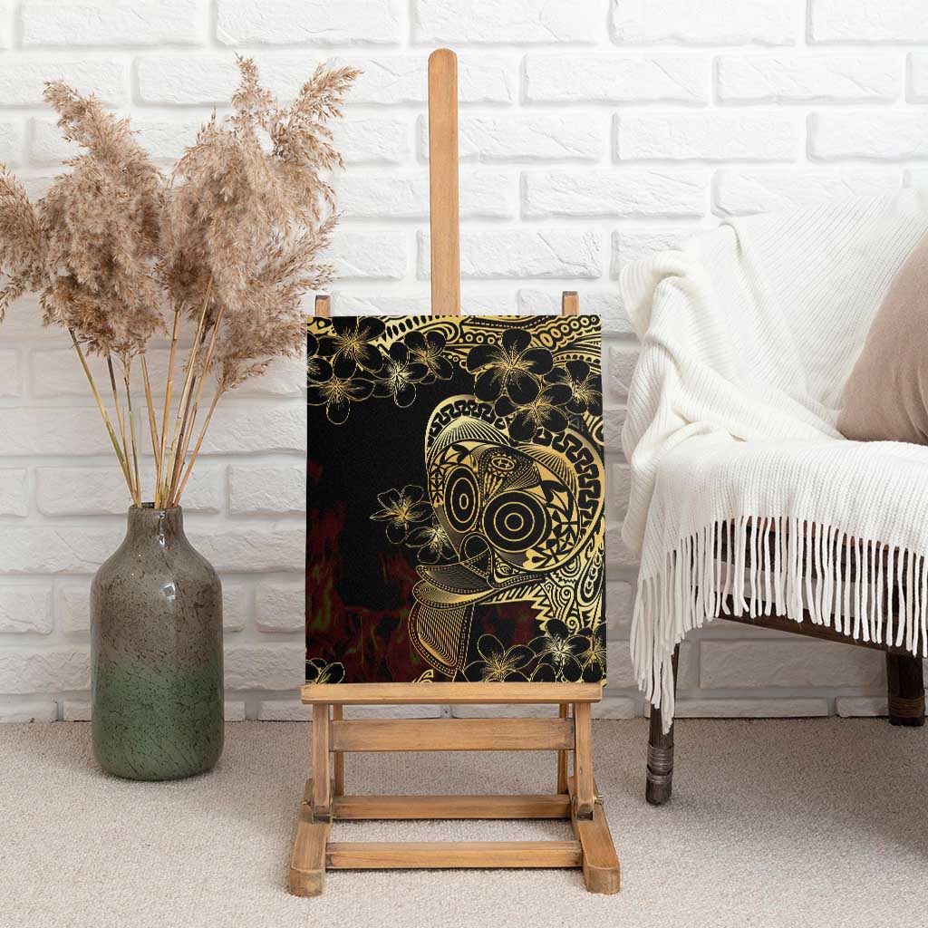 Frangipani Festival Rabaul Canvas Wall Art PNG Tribal Baining Mask Tattoo - Polynesian Pride