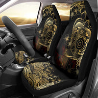 Frangipani Festival Rabaul Car Seat Cover PNG Tribal Baining Mask Tattoo LT14 - Polynesian Pride