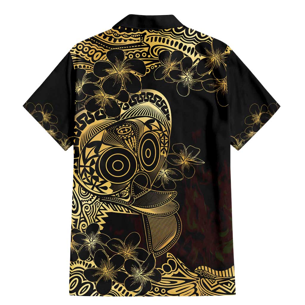 Frangipani Festival Rabaul Family Matching Mermaid Dress and Hawaiian Shirt PNG Tribal Baining Mask Tattoo LT14 - Polynesian Pride