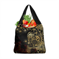 Frangipani Festival Rabaul Grocery Bag PNG Tribal Baining Mask Tattoo LT14 1-pack One Size Black - Polynesian Pride