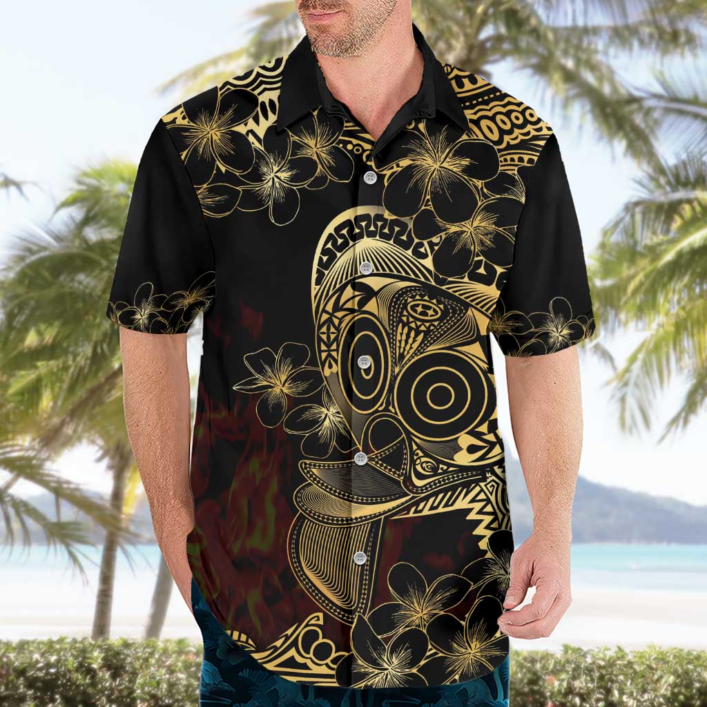 Frangipani Festival Rabaul Hawaiian Shirt PNG Tribal Baining Mask Tattoo LT14 - Polynesian Pride
