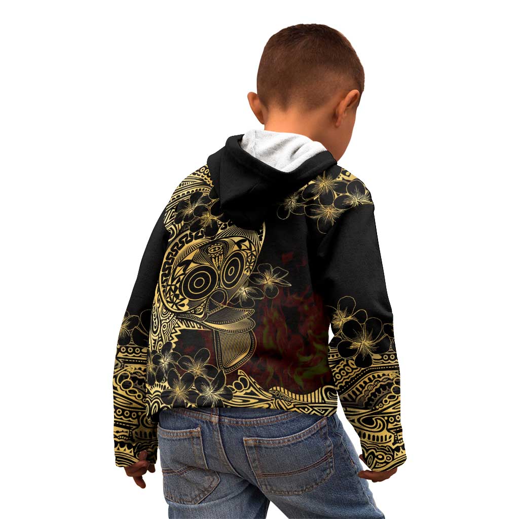Frangipani Festival Rabaul Kid Hoodie PNG Tribal Baining Mask Tattoo LT14 - Polynesian Pride