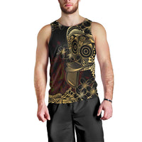 Frangipani Festival Rabaul Men Tank Top PNG Tribal Baining Mask Tattoo LT14 - Polynesian Pride