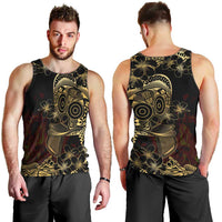 Frangipani Festival Rabaul Men Tank Top PNG Tribal Baining Mask Tattoo LT14 - Polynesian Pride
