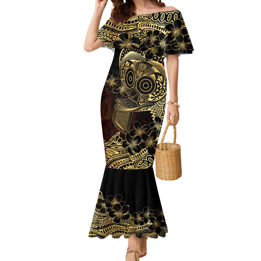 Frangipani Festival Rabaul Mermaid Dress PNG Tribal Baining Mask Tattoo - Polynesian Pride