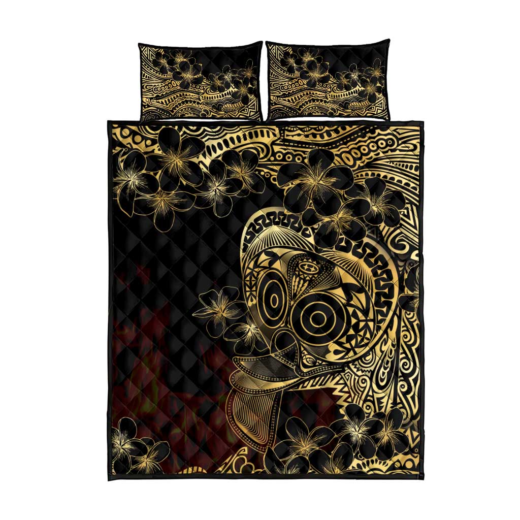 Frangipani Festival Rabaul Quilt Bed Set PNG Tribal Baining Mask Tattoo LT14 - Polynesian Pride