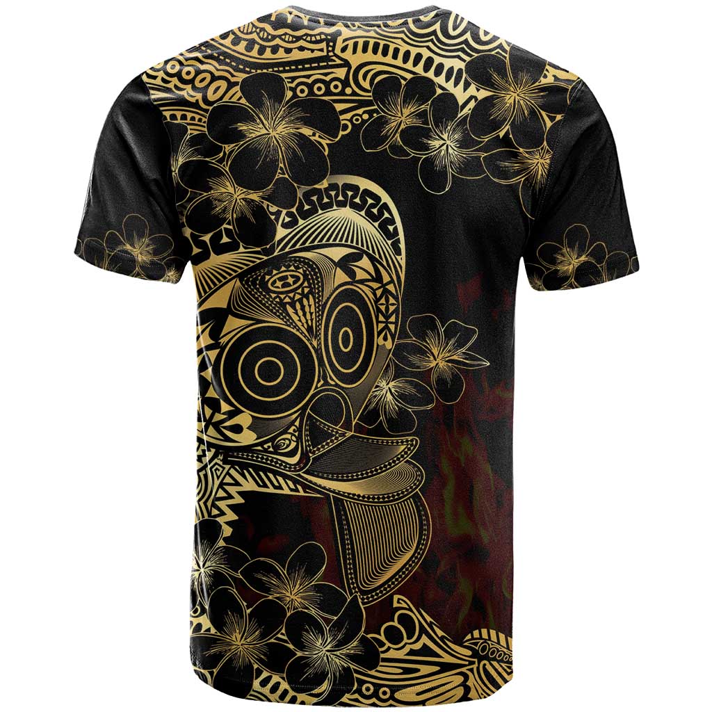 Frangipani Festival Rabaul T Shirt PNG Tribal Baining Mask Tattoo LT14 - Polynesian Pride
