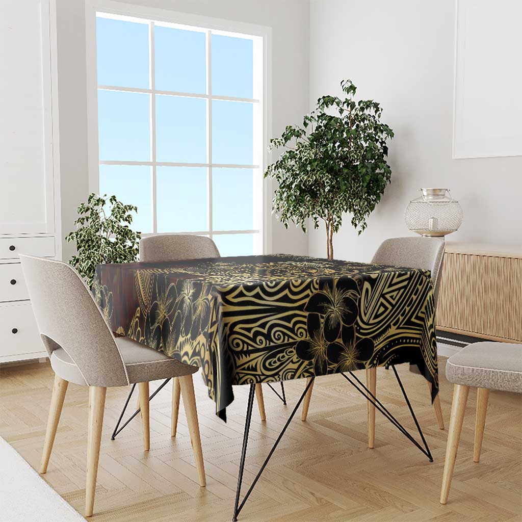 Frangipani Festival Rabaul Tablecloth PNG Tribal Baining Mask Tattoo LT14 - Polynesian Pride