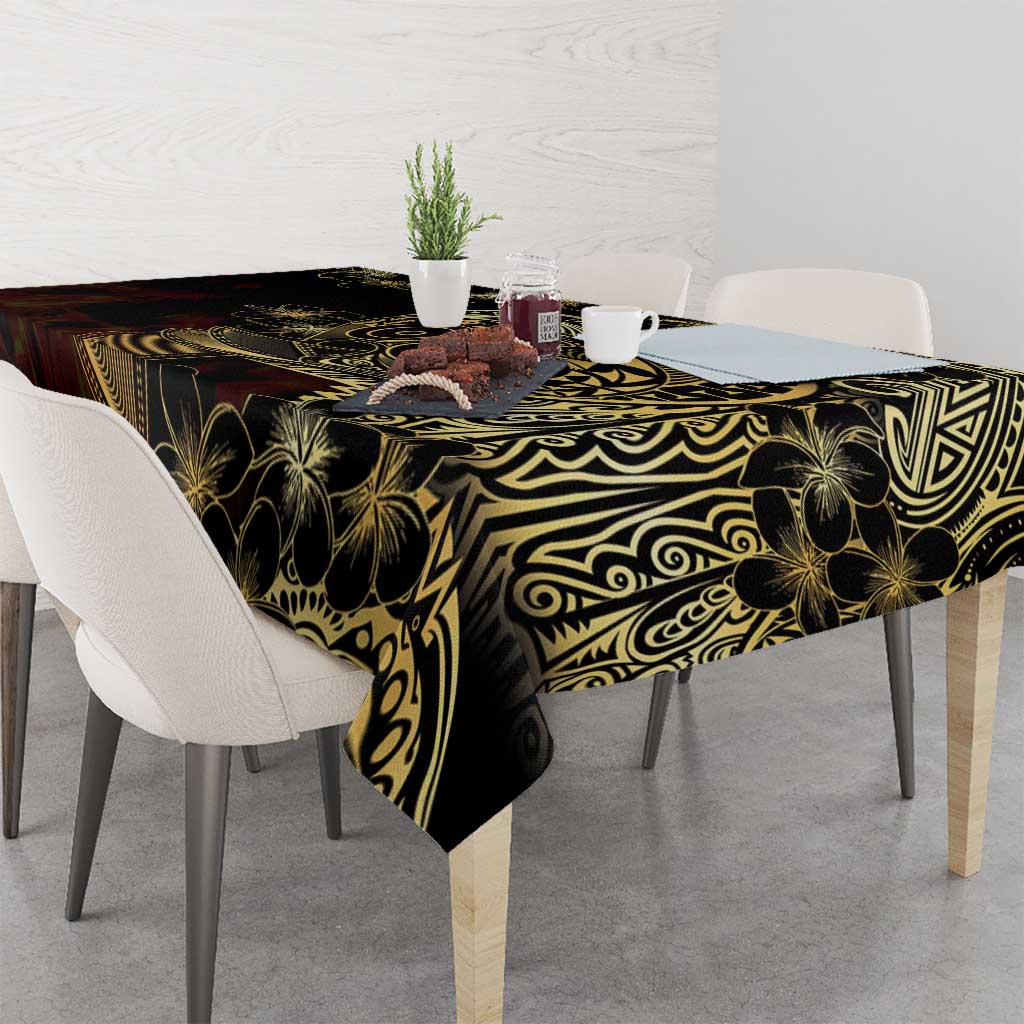 Frangipani Festival Rabaul Tablecloth PNG Tribal Baining Mask Tattoo LT14 - Polynesian Pride