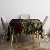 Frangipani Festival Rabaul Tablecloth PNG Tribal Baining Mask Tattoo LT14 - Polynesian Pride