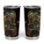 Frangipani Festival Rabaul Tumbler Cup PNG Tribal Baining Mask Tattoo - Polynesian Pride