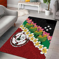 Frangipani Festival Rabaul East New Britain Area Rug Dukduk Dance With Plumeria LT14 - Polynesian Pride