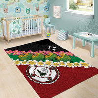 Frangipani Festival Rabaul East New Britain Area Rug Dukduk Dance With Plumeria LT14 - Polynesian Pride