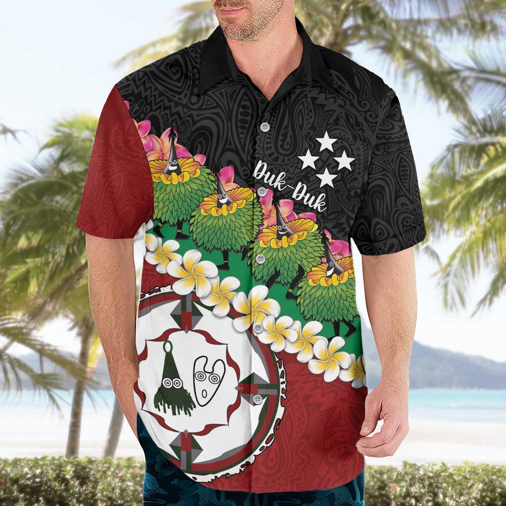 Frangipani Festival Rabaul East New Britain Hawaiian Shirt Dukduk Dance With Plumeria LT14 - Polynesian Pride