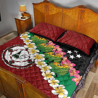 Frangipani Festival Rabaul East New Britain Quilt Bed Set Dukduk Dance With Plumeria LT14 - Polynesian Pride