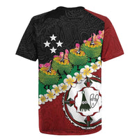 Frangipani Festival Rabaul East New Britain Rugby Jersey Dukduk Dance With Plumeria LT14 - Polynesian Pride