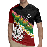 Frangipani Festival Rabaul East New Britain Rugby Jersey Dukduk Dance With Plumeria LT14 - Polynesian Pride