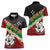 Frangipani Festival Rabaul East New Britain Women Polo Shirt Dukduk Dance With Plumeria - Polynesian Pride