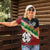 Frangipani Festival Rabaul East New Britain Women Polo Shirt Dukduk Dance With Plumeria - Polynesian Pride