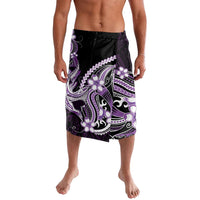 Purple Black Aloha Hawaii Lavalava Polynesian Shark Tattoo Plumeria LT14 Purple - Polynesian Pride