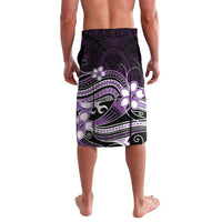 Purple Black Aloha Hawaii Lavalava Polynesian Shark Tattoo Plumeria LT14 - Polynesian Pride
