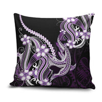 Purple Black Aloha Hawaii Pillow Cover Polynesian Shark Tattoo Plumeria LT14 Purple - Polynesian Pride