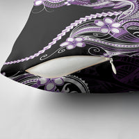 Purple Black Aloha Hawaii Pillow Cover Polynesian Shark Tattoo Plumeria LT14 - Polynesian Pride