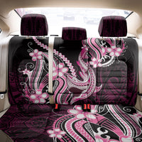 Pink Black Aloha Hawaii Back Car Seat Cover Polynesian Shark Tattoo Plumeria LT14 - Polynesian Pride