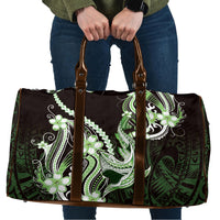 Green Black Aloha Hawaii Travel Bag Polynesian Shark Tattoo Plumeria LT14 Green - Polynesian Pride
