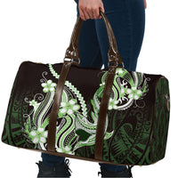 Green Black Aloha Hawaii Travel Bag Polynesian Shark Tattoo Plumeria LT14 - Polynesian Pride