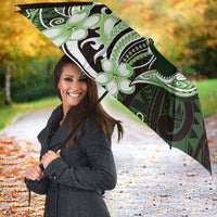 Green Black Aloha Hawaii Umbrella Polynesian Shark Tattoo Plumeria