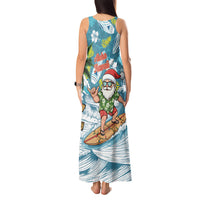 Hawaii Summer Christmas Tank Maxi Dress Surfing Santa Shaka Catch The Wave