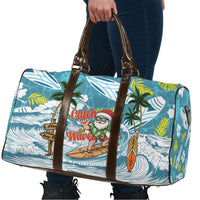 Hawaii Summer Christmas Travel Bag Surfing Santa Shaka Catch The Wave